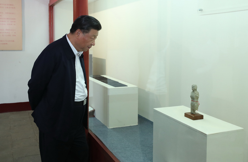 2021年5月12日，習近平總書(shū)記在南陽(yáng)市考察東漢醫學(xué)家張仲景的墓祠紀念地醫圣祠。 